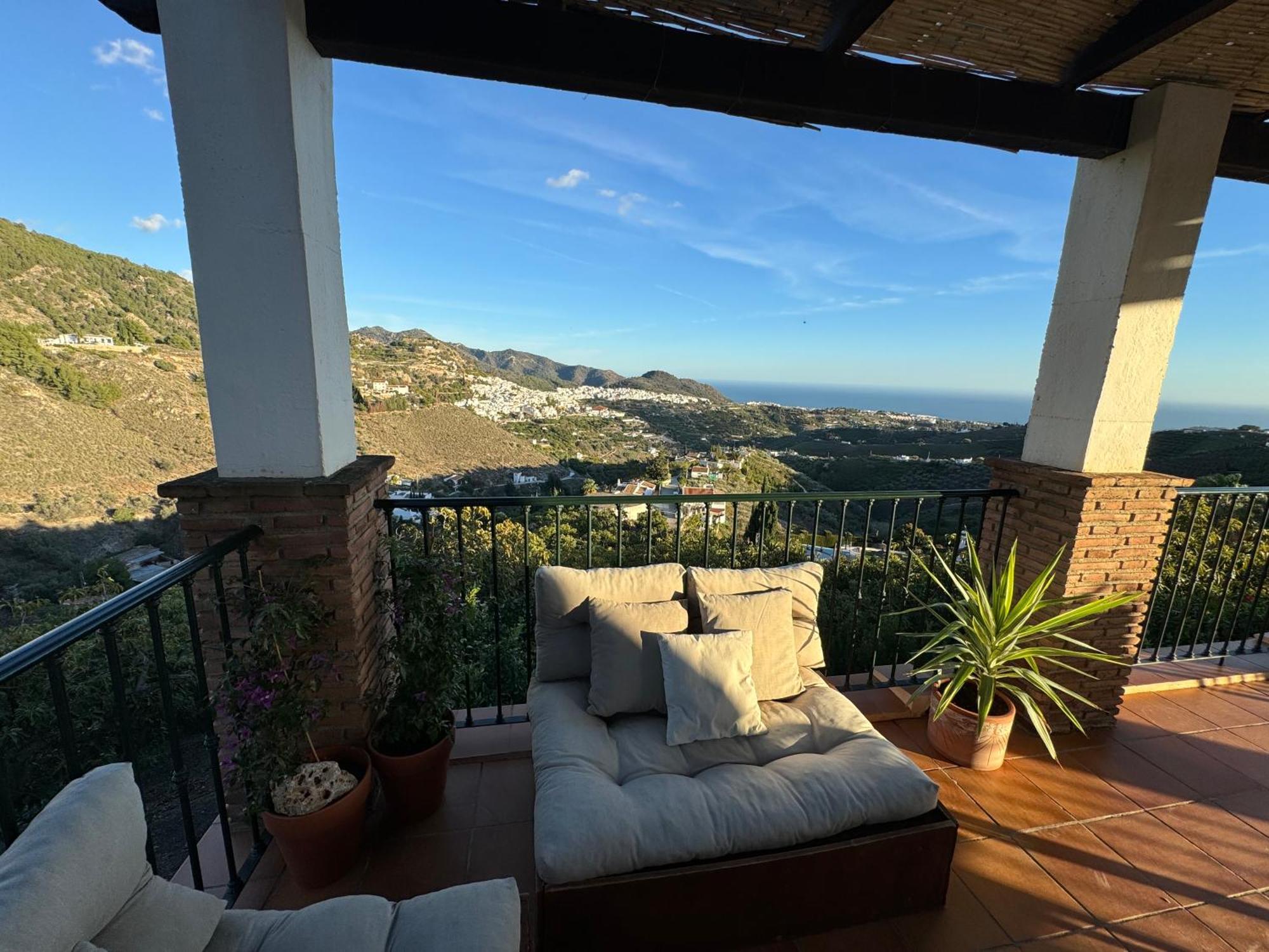 Villa En Frigiliana Con Piscina, Jacuzzi Y Espectaculares Vistas Ngoại thất bức ảnh