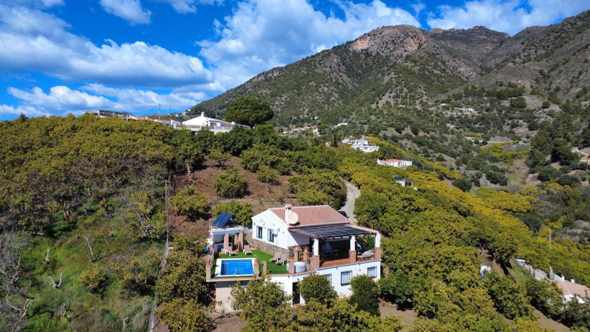 Villa En Frigiliana Con Piscina, Jacuzzi Y Espectaculares Vistas Ngoại thất bức ảnh